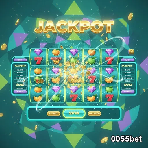 Imagem de uma tela de slot games na plataforma confiável 0055bet Brasil